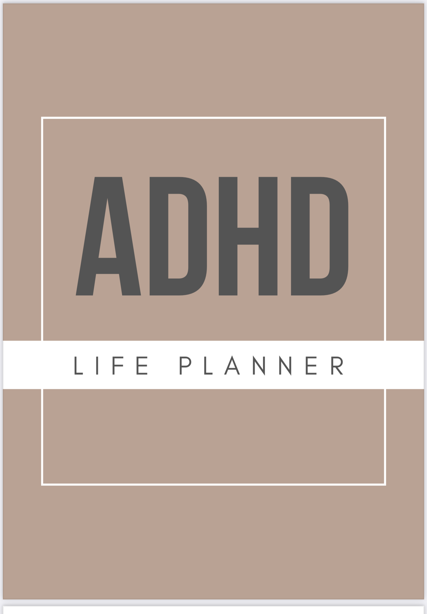 ADHD Personal Planner XL~140 Pages