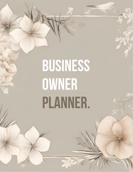 Business Owner Planner~80 Pages